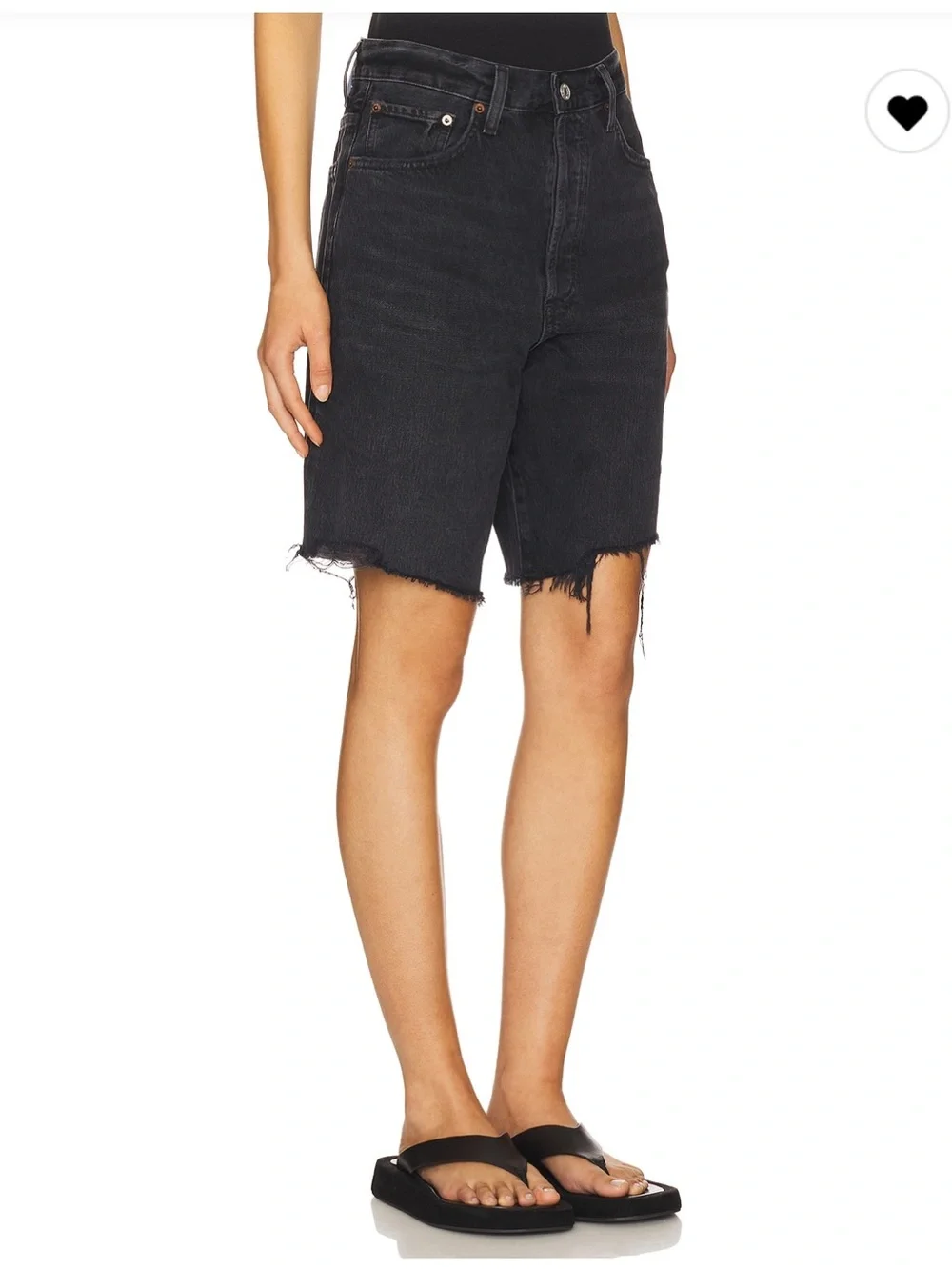 Agolde Indra Long Shorts in Bounce